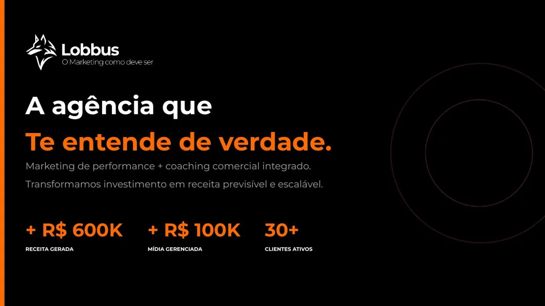 Capa da Apresentação Comercial Lobbus