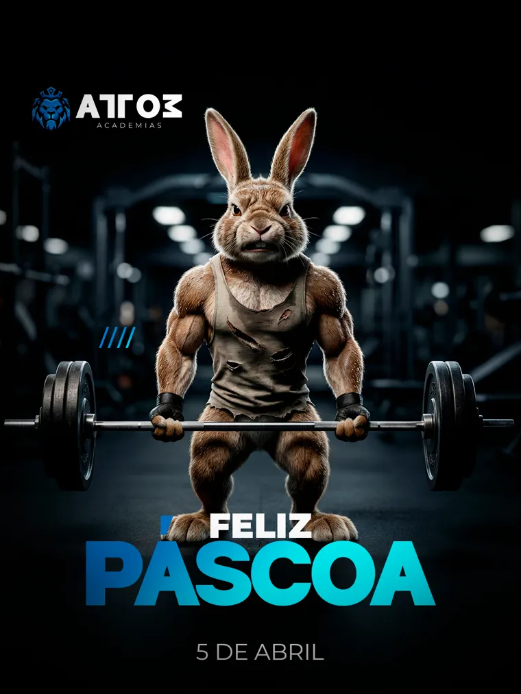 Criativo de Páscoa da Attom Academias